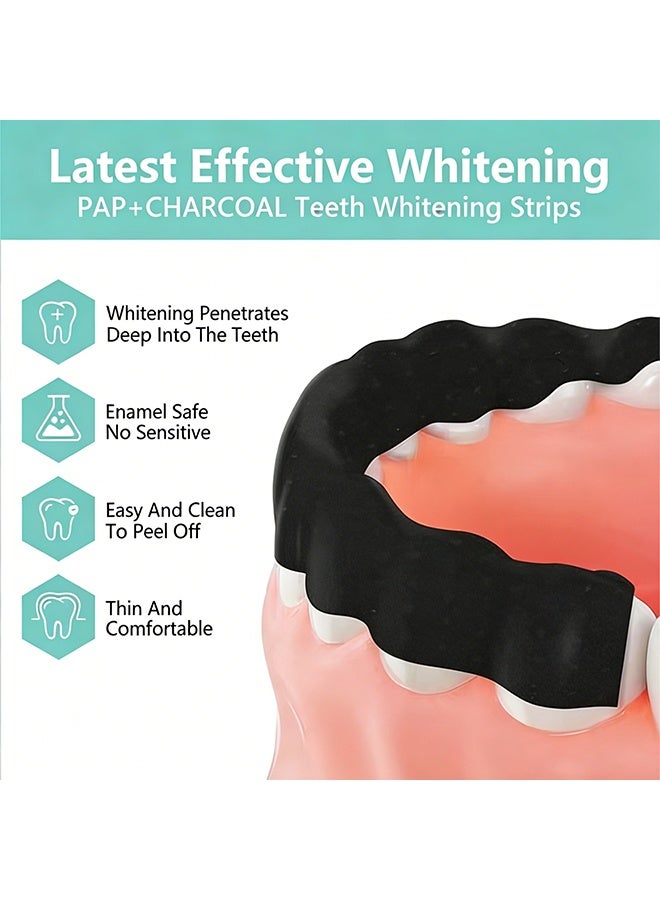 IVISMILE Pap + Charcoal Teeth Whitening Strips, Teeth Whitening Individual Strips – Professional Safe Tooth Whitening Kit, Fast Yellowing Removal & Teeth Cleaning, Gentle for Sensitive Enamel 28 Strips - Image 5